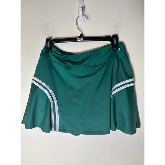 Eleven Green with White Stripe Tennis Skirt Sz M - Picture 1 of 2